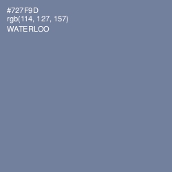 #727F9D - Waterloo  Color Image