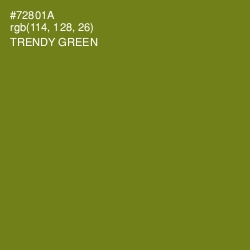 #72801A - Trendy Green Color Image