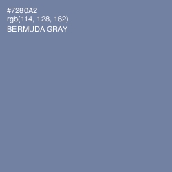 #7280A2 - Bermuda Gray Color Image