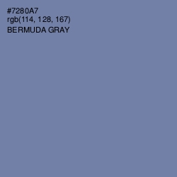 #7280A7 - Bermuda Gray Color Image