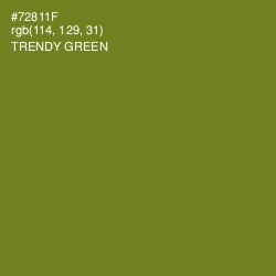 #72811F - Trendy Green Color Image