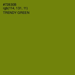 #72830B - Trendy Green Color Image