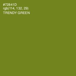 #72841D - Trendy Green Color Image