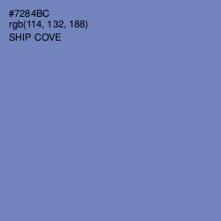 #7284BC - Ship Cove Color Image