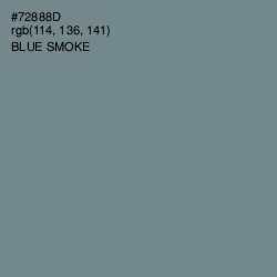 #72888D - Blue Smoke Color Image