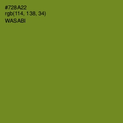 #728A22 - Wasabi Color Image