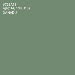 #728A71 - Xanadu Color Image