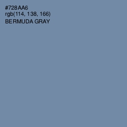 #728AA6 - Bermuda Gray Color Image