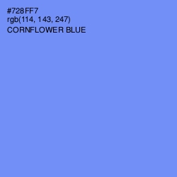 #728FF7 - Cornflower Blue Color Image