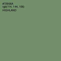 #72906A - Highland Color Image