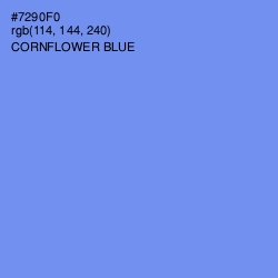 #7290F0 - Cornflower Blue Color Image