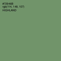 #72946B - Highland Color Image