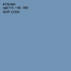 #7294B4 - Ship Cove Color Image