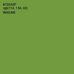 #729A3F - Wasabi Color Image