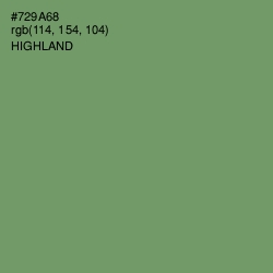 #729A68 - Highland Color Image