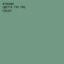 #729A82 - Oxley Color Image