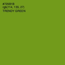 #729B1B - Trendy Green Color Image