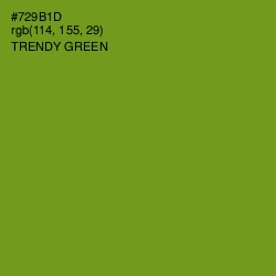 #729B1D - Trendy Green Color Image