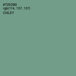 #729D89 - Oxley Color Image