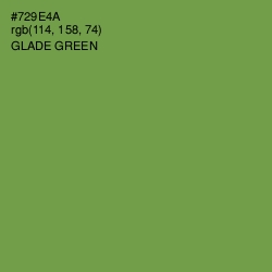 #729E4A - Glade Green Color Image