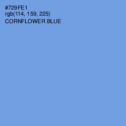 #729FE1 - Cornflower Blue Color Image