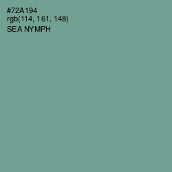 #72A194 - Sea Nymph Color Image