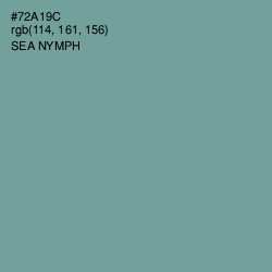 #72A19C - Sea Nymph Color Image