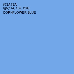 #72A7EA - Cornflower Blue Color Image