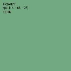 #72A87F - Fern Color Image