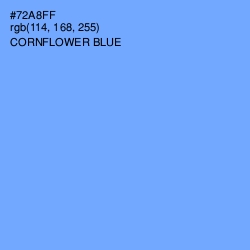 #72A8FF - Cornflower Blue Color Image
