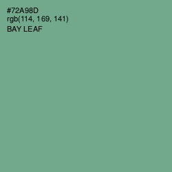 #72A98D - Bay Leaf Color Image