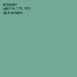 #72AA97 - Sea Nymph Color Image