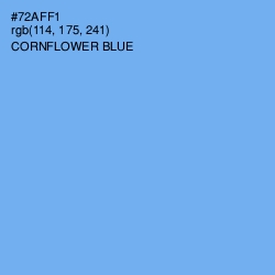 #72AFF1 - Cornflower Blue Color Image