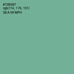 #72B097 - Sea Nymph Color Image