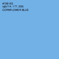 #72B1E5 - Cornflower Blue Color Image