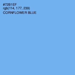 #72B1EF - Cornflower Blue Color Image