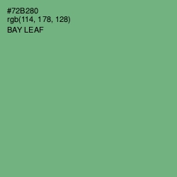 #72B280 - Bay Leaf Color Image