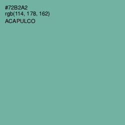 #72B2A2 - Acapulco Color Image