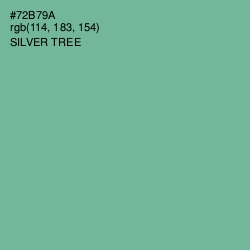 #72B79A - Silver Tree Color Image