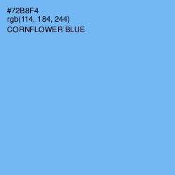 #72B8F4 - Cornflower Blue Color Image