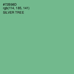 #72B98D - Silver Tree Color Image
