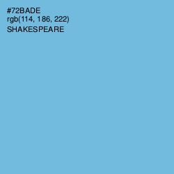 #72BADE - Shakespeare Color Image