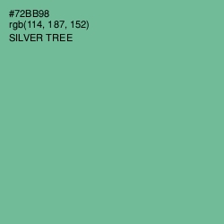 #72BB98 - Silver Tree Color Image