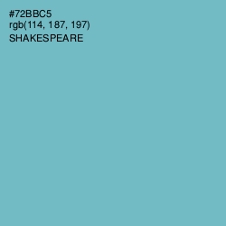 #72BBC5 - Shakespeare Color Image