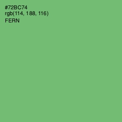 #72BC74 - Fern Color Image