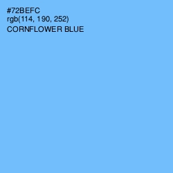 #72BEFC - Cornflower Blue Color Image