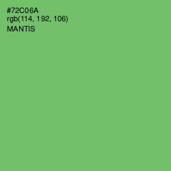 #72C06A - Mantis Color Image