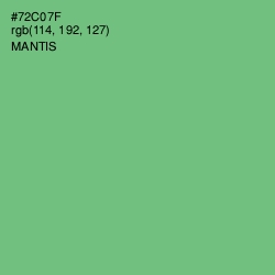 #72C07F - Mantis Color Image