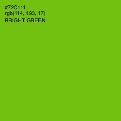 #72C111 - Bright Green Color Image