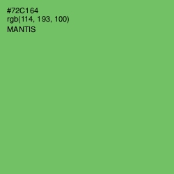 #72C164 - Mantis Color Image